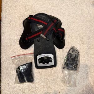 Sharper Image Black and Red Heated Physiotherapy Knee Massager